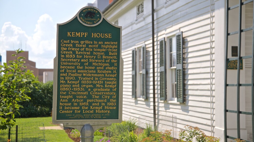 Kempf House showing signage and heritage elements