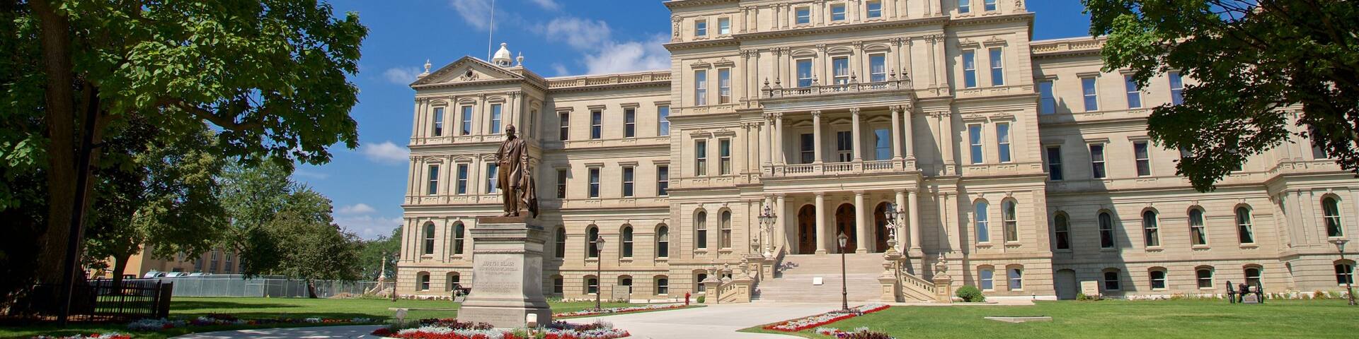 Michigan State Capitol featuring heritage architecture