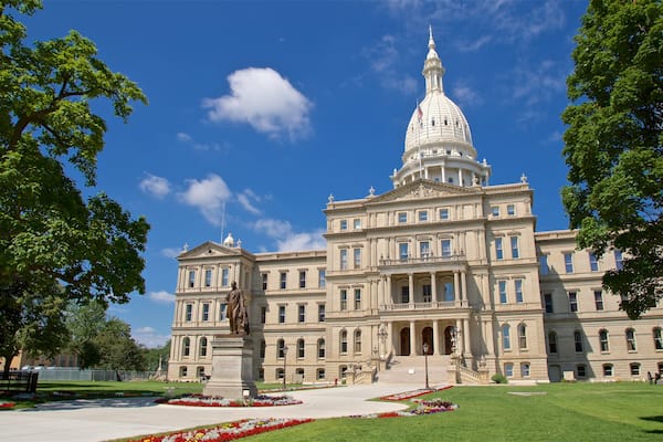 Michigan State Capitol mettant en vedette patrimoine architectural