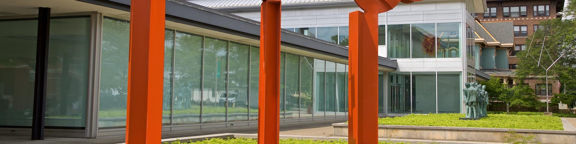 Kalamazoo Institute of Arts showing outdoor art