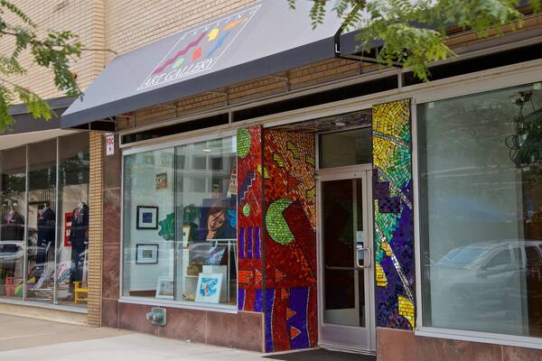 Lansing Art Gallery featuring outdoor art