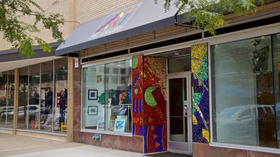 Lansing Art Gallery featuring outdoor art