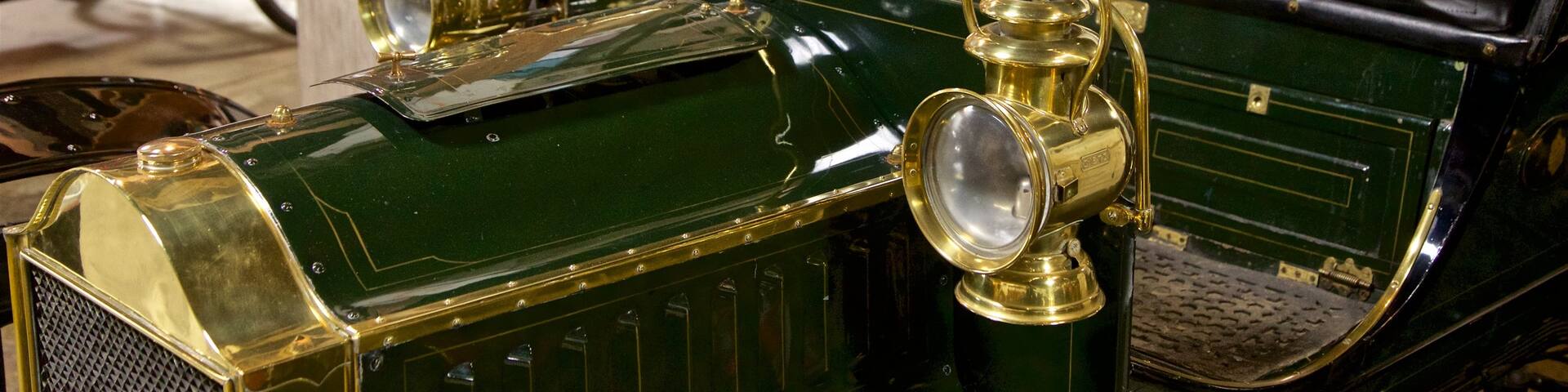 R.E. Olds Transportation Museum which includes heritage elements and interior views