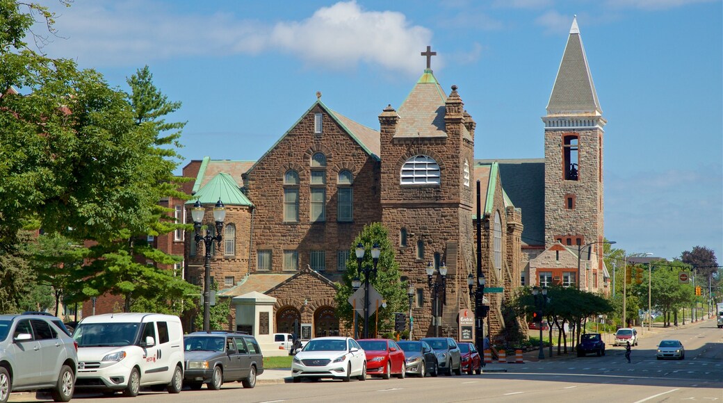 Central United Methodist Church showing heritage architecture and a church or cathedral