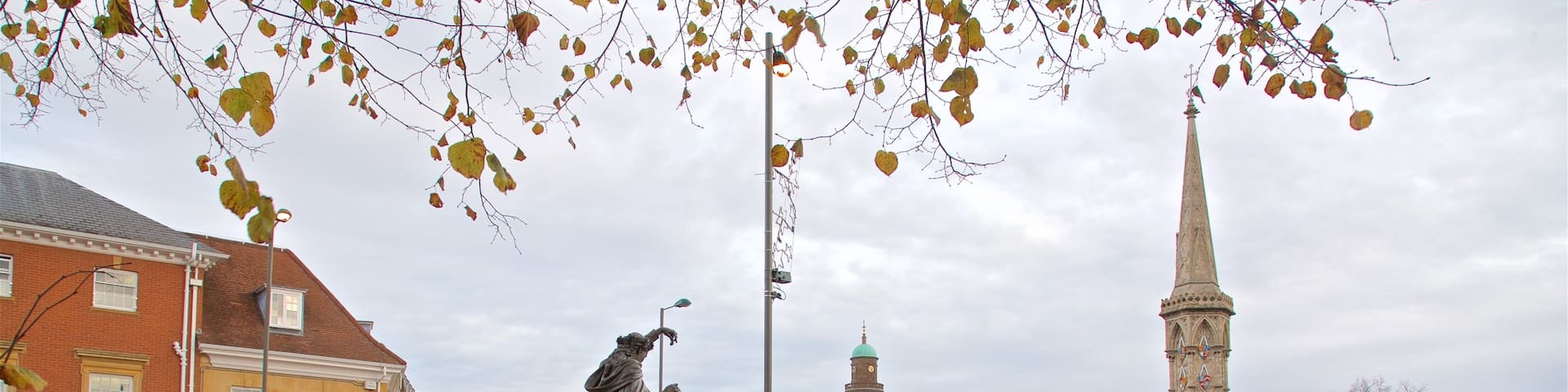 Banbury welches beinhaltet Geschichtliches und Statue oder Skulptur