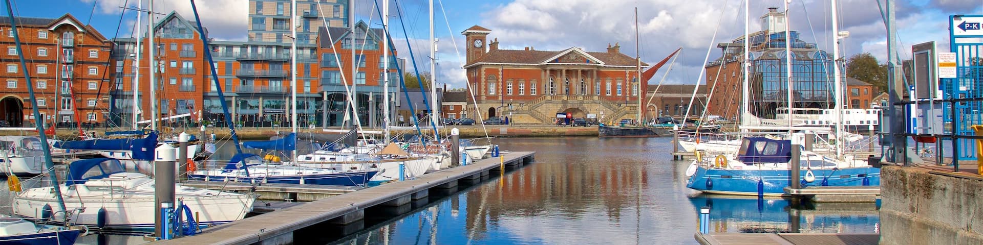 Custom House which includes a bay or harbor