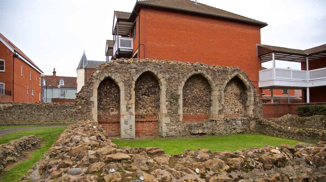 Blackfriars which includes building ruins