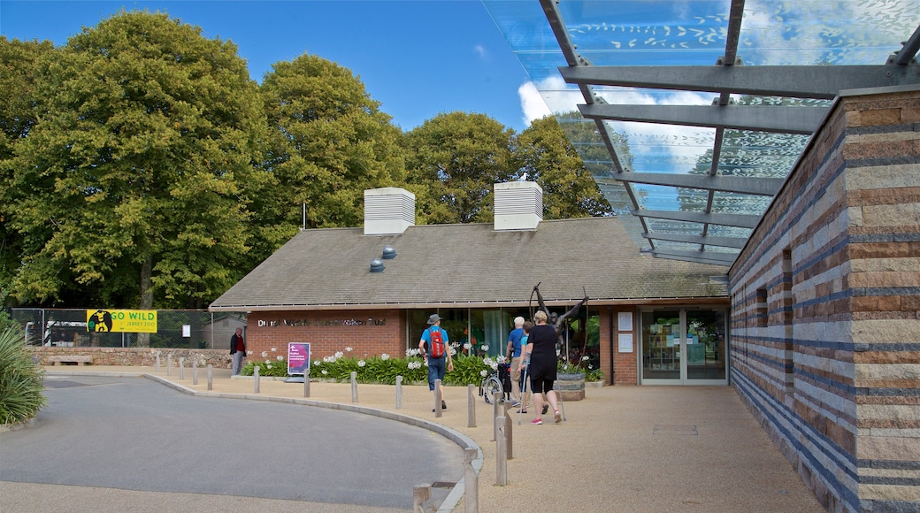 Jersey Zoological Park as well as a small group of people