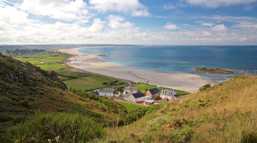 St Ouen showing a coastal town, general coastal views and landscape views