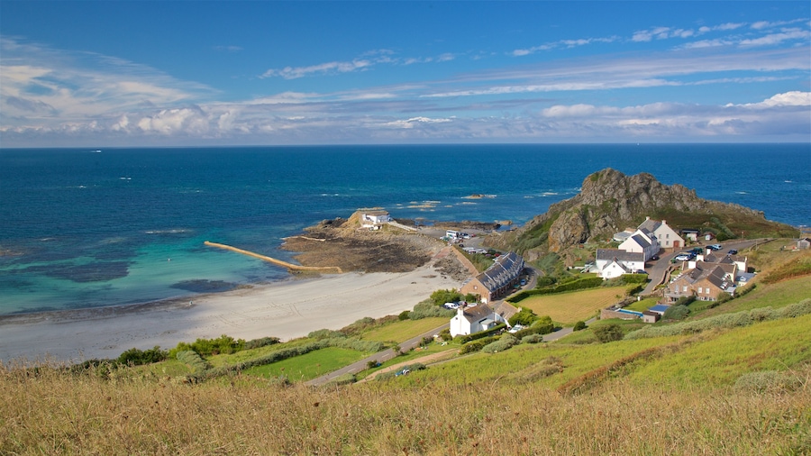 Saint Ouen mostrando vistas de paisajes, una ciudad costera y vistas generales de la costa