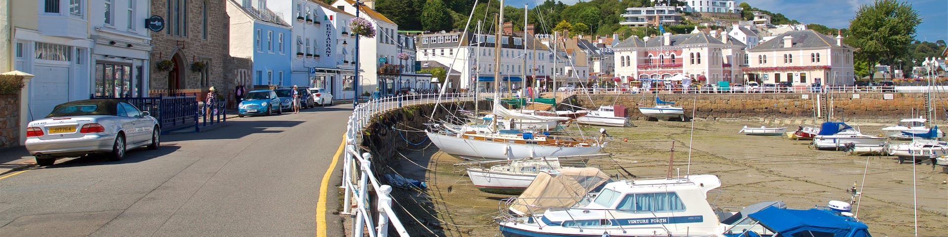 St Aubin showing a bay or harbor