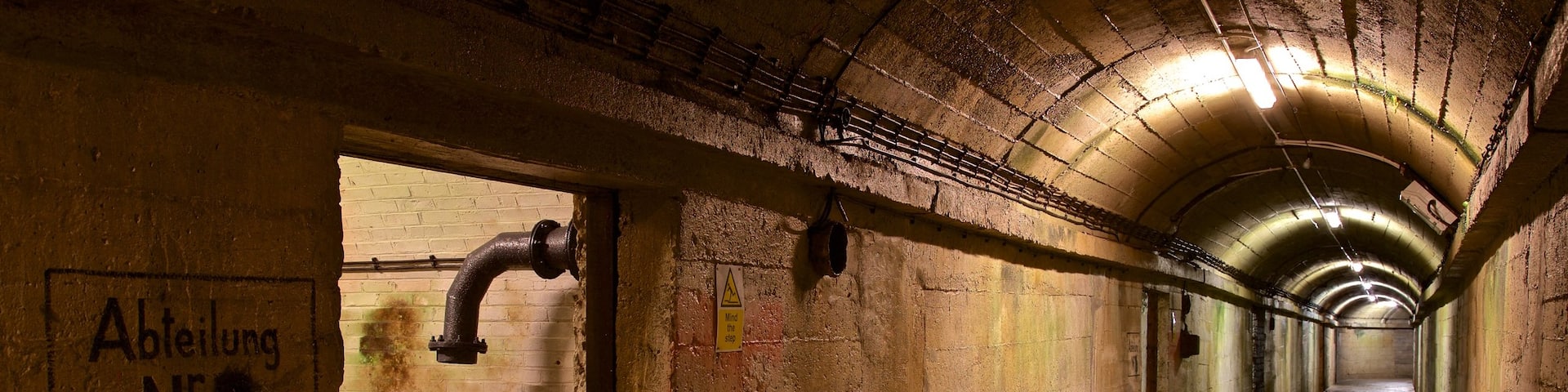 German Underground Hospital featuring heritage elements and interior views