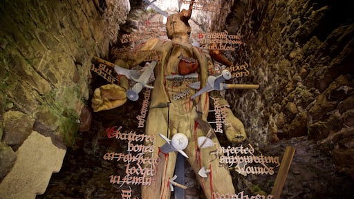 Mont Orgueil Castle que incluye arte