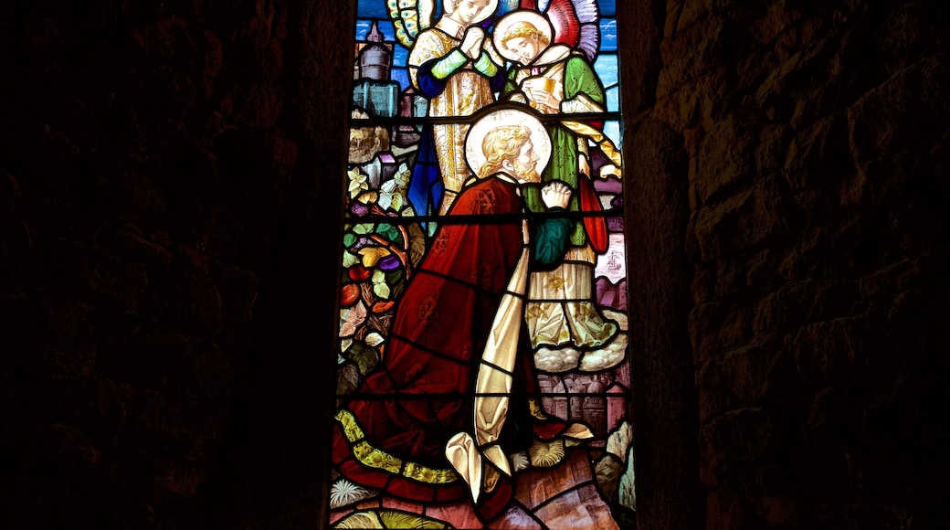 Parish Church of St. Brelade which includes religious elements and a church or cathedral