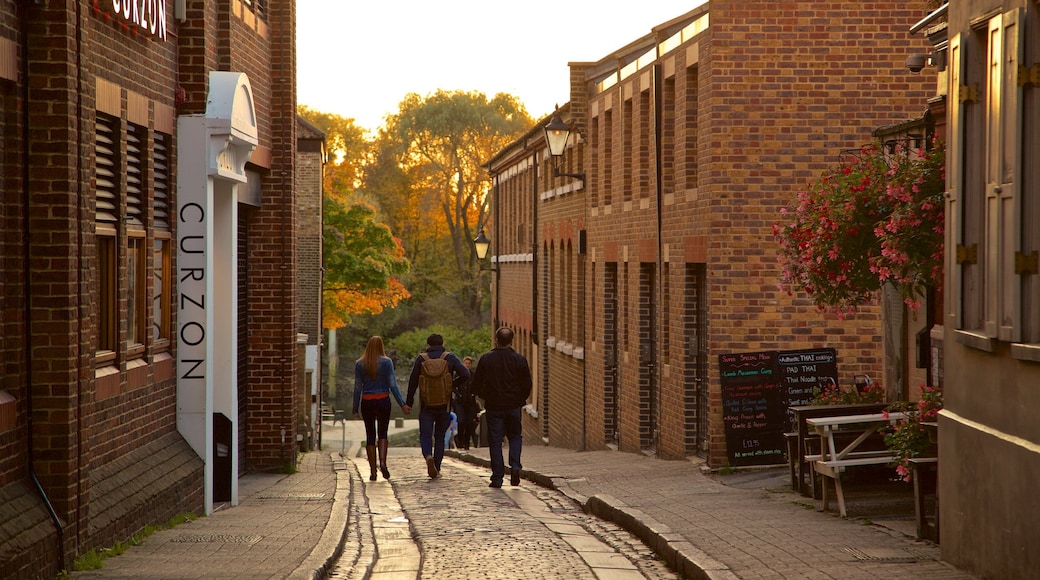 Richmond inclusief straten en ook een klein groepje mensen