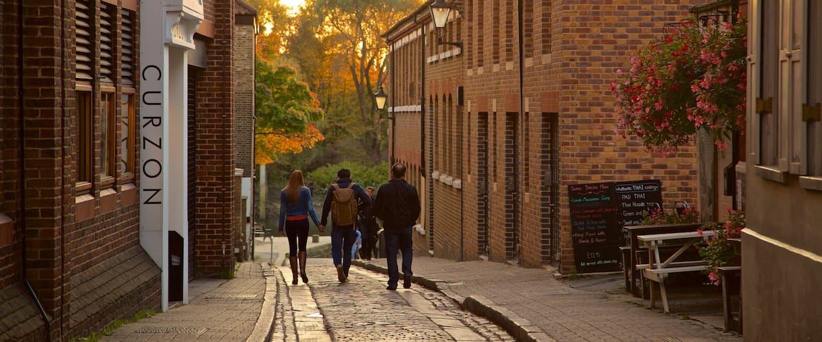 Richmond showing street scenes as well as a small group of people