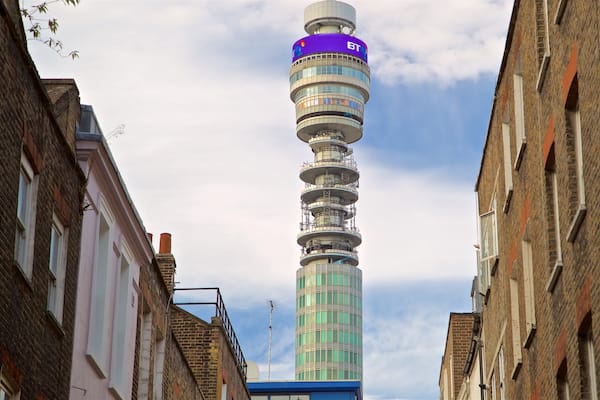 BT Tower welches beinhaltet Wolkenkratzer