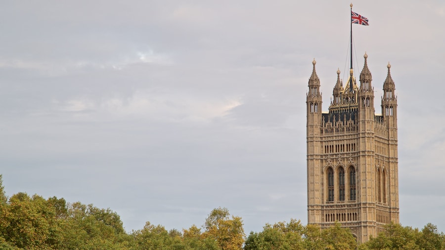 Victoria Tower montrant patrimoine architectural