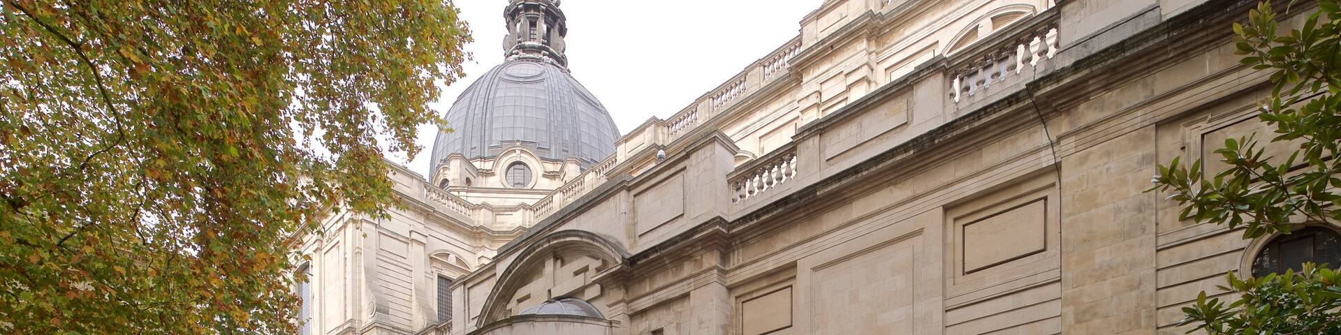 Brompton Oratory showing heritage architecture