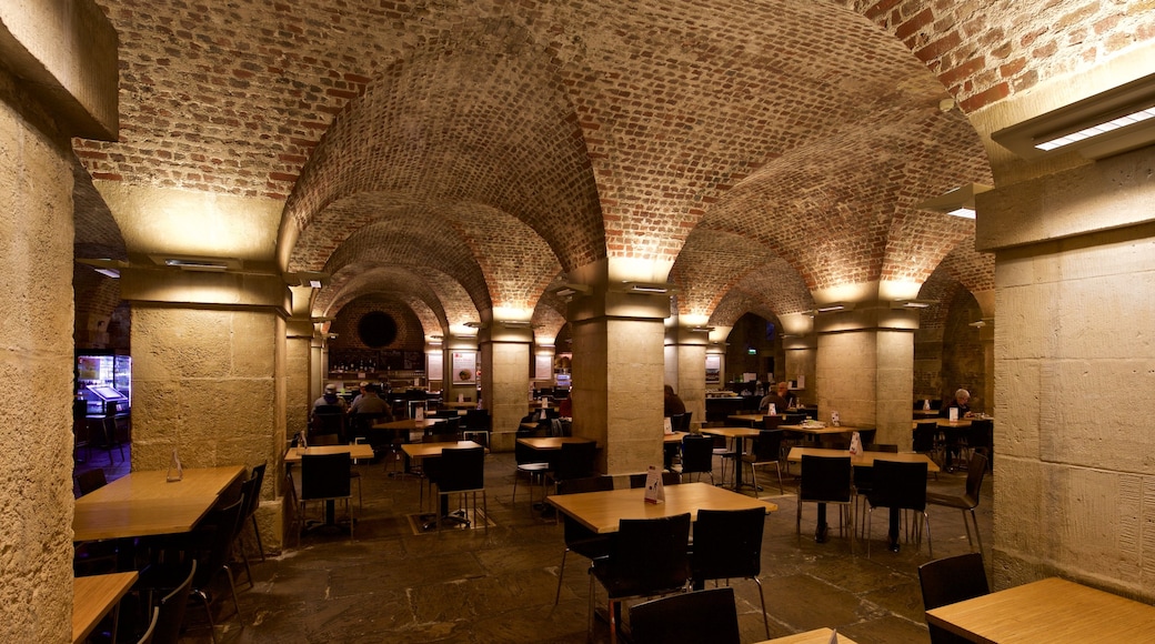 St. Martin-in-the-Fields showing heritage elements, a bar and interior views