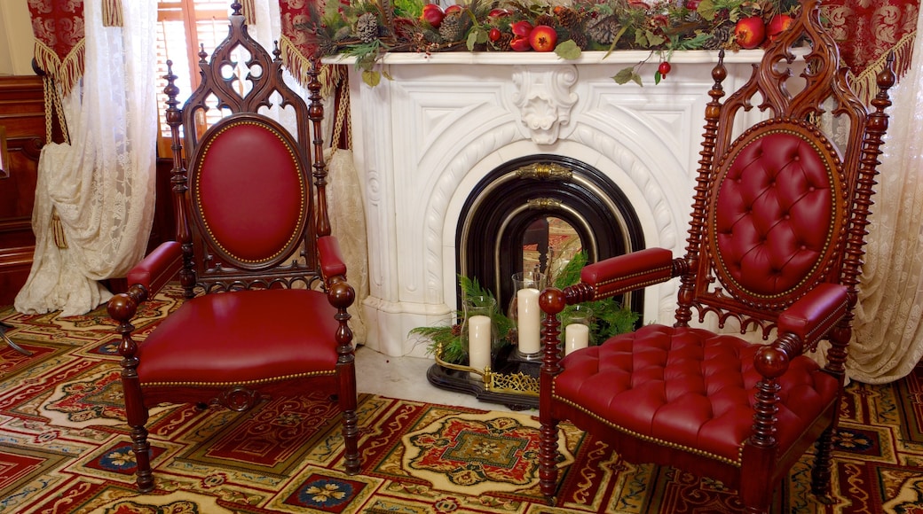 Leland Stanford Mansion State Historic Park showing interior views