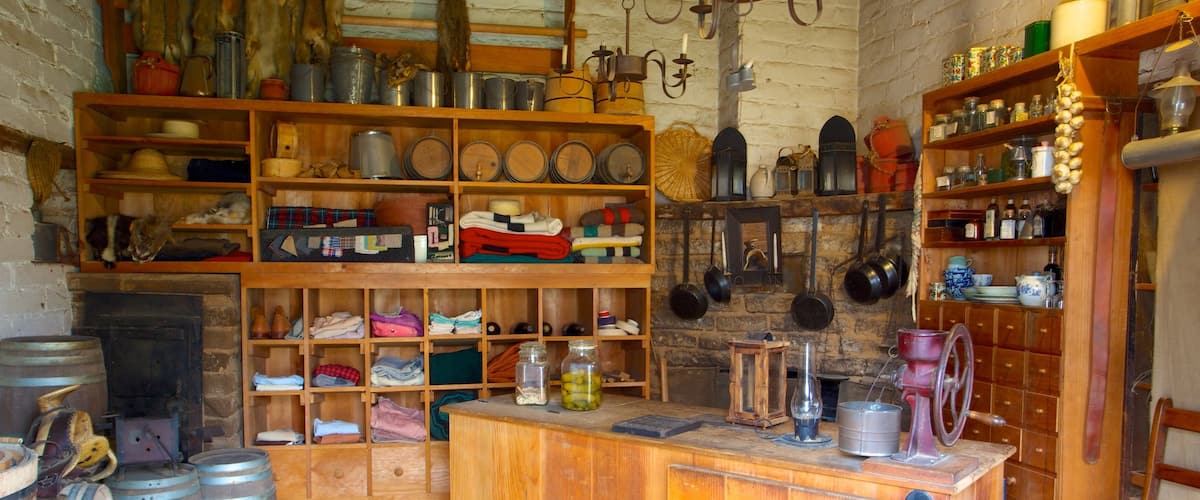 Fort Sutter State Historical Park which includes interior views