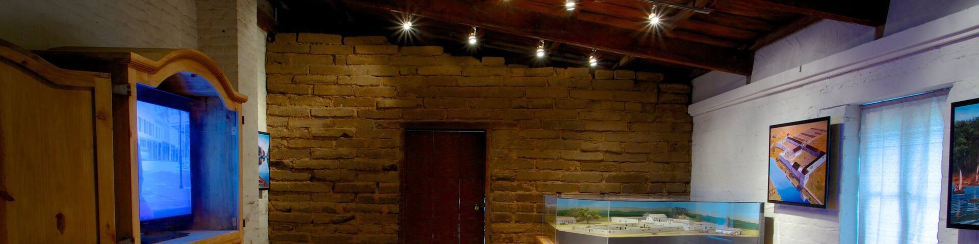 Fort Sutter State Historical Park showing interior views