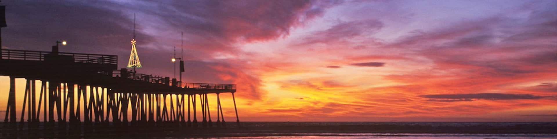Pismo Beach featuring a sunset, views and tropical scenes