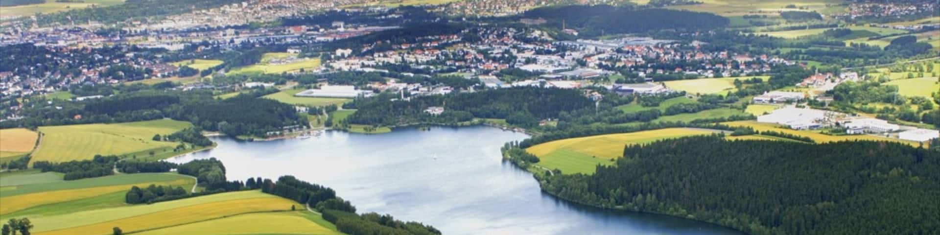 Hof showing landscape views