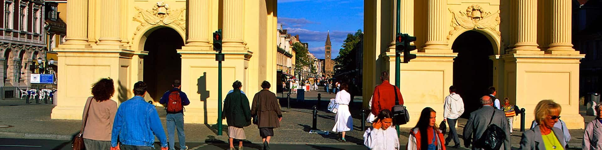 Potsdam featuring heritage architecture, a city and street scenes