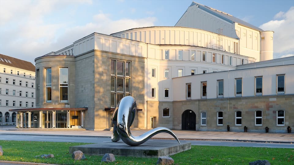 Wuppertal which includes modern architecture, a city and city views