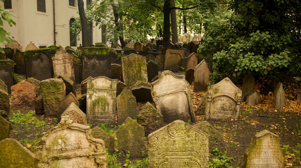 Alter Jüdischer Friedhof das einen Friedhof und religiöse Elemente