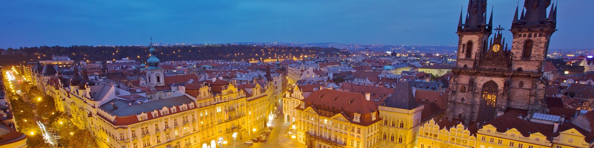 Czech Republic showing a city, a church or cathedral and heritage architecture