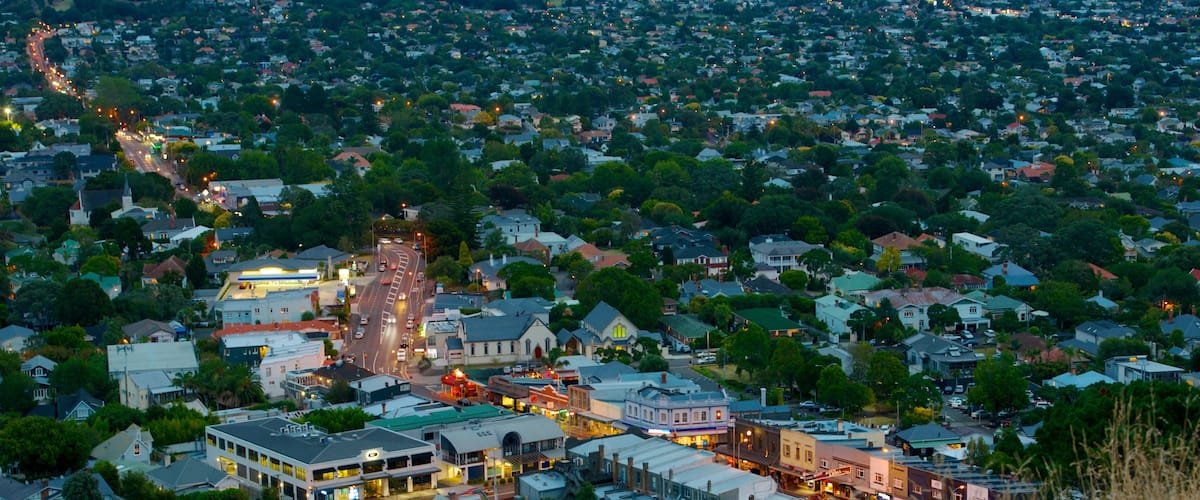 Mt. Eden which includes a city
