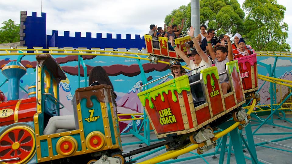 Rainbow\'s End which includes rides