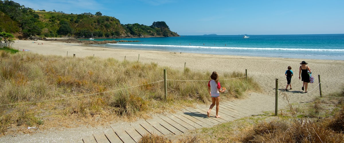 Palm Beach featuring a beach and landscape views as well as children