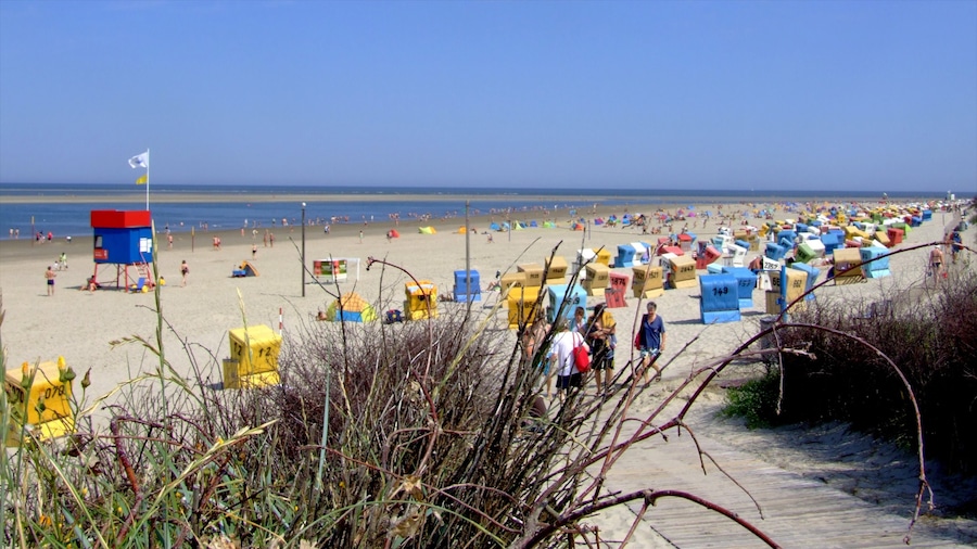 Langeoog mostrando uma praia