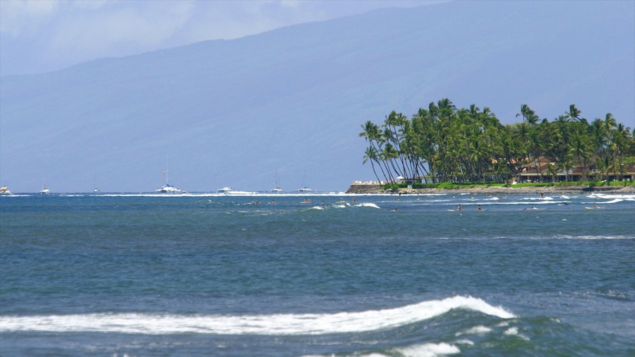Lahaina que incluye vistas panorámicas, vistas de una costa y imágenes de una isla