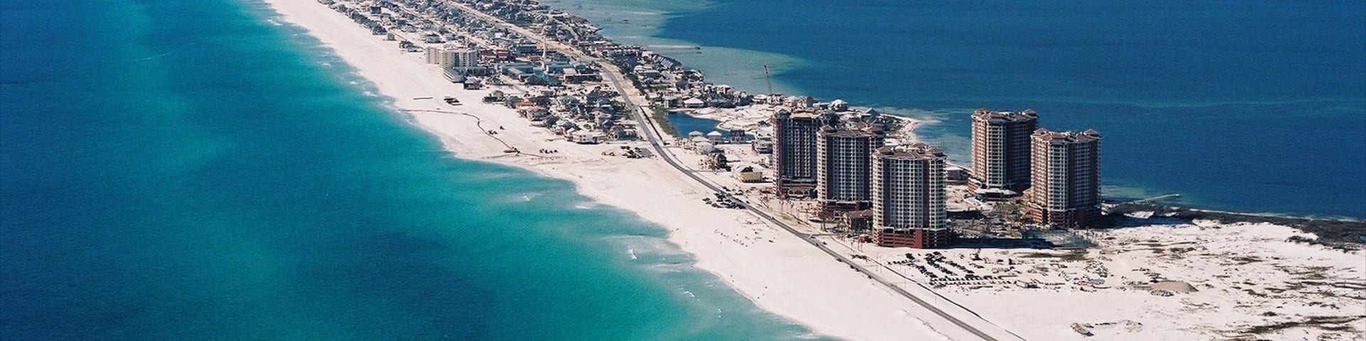 Pensacola Beach featuring skyline, a beach and a coastal town