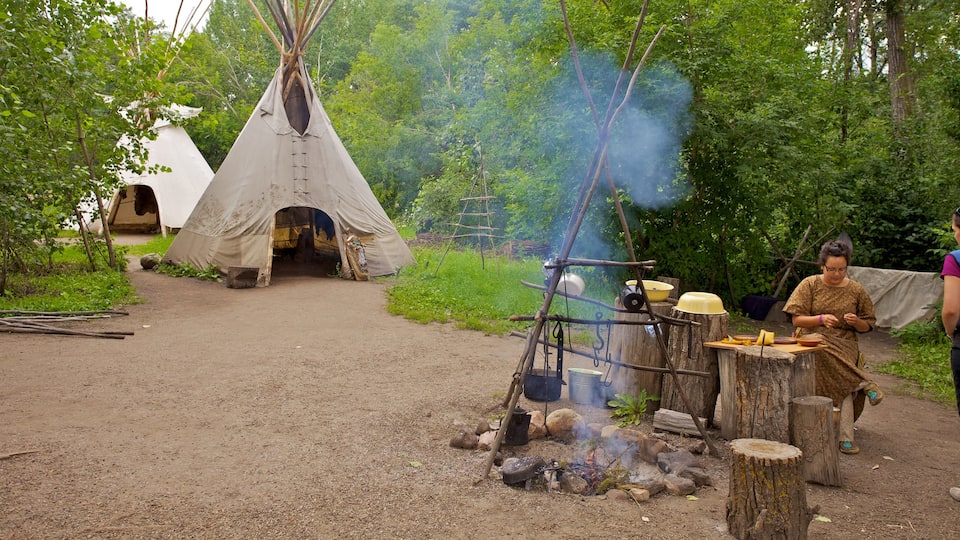 Fort Edmonton Park which includes camping, a garden and indigenous culture