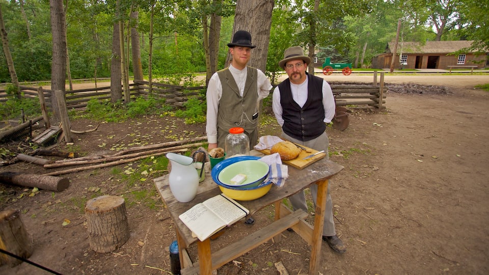 Fort Edmonton Park featuring food