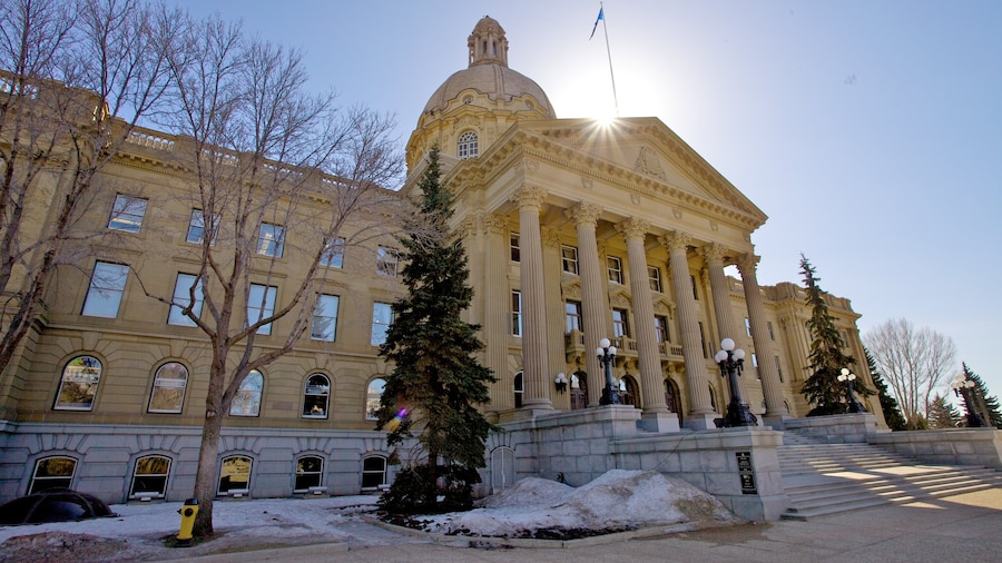 Rechtsgebouw van Alberta bevat historische architectuur en een overheidsgebouw