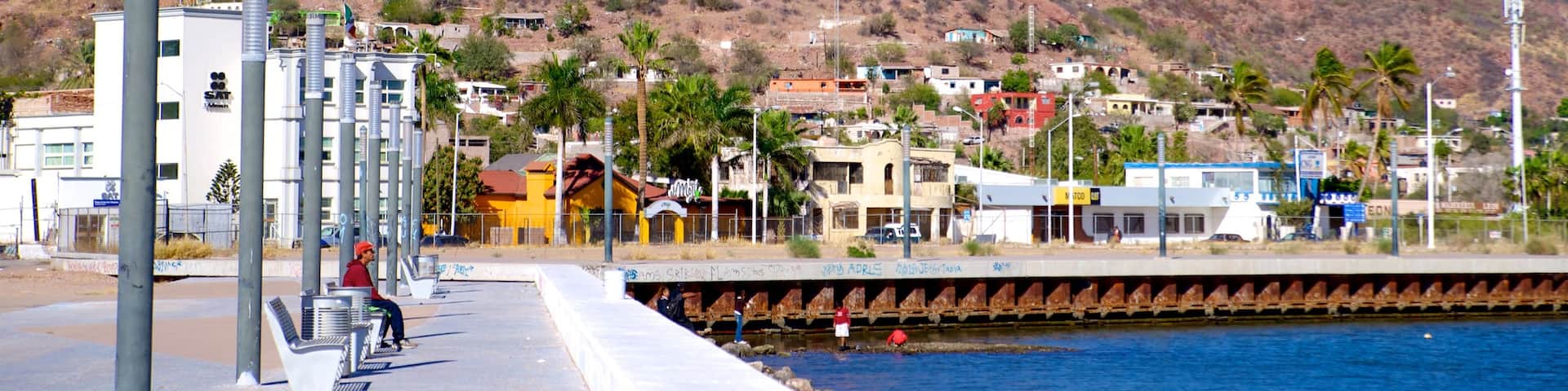 Mexico featuring a small town or village and mountains
