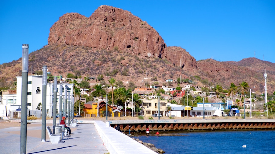 Mexico showing mountains and a small town or village