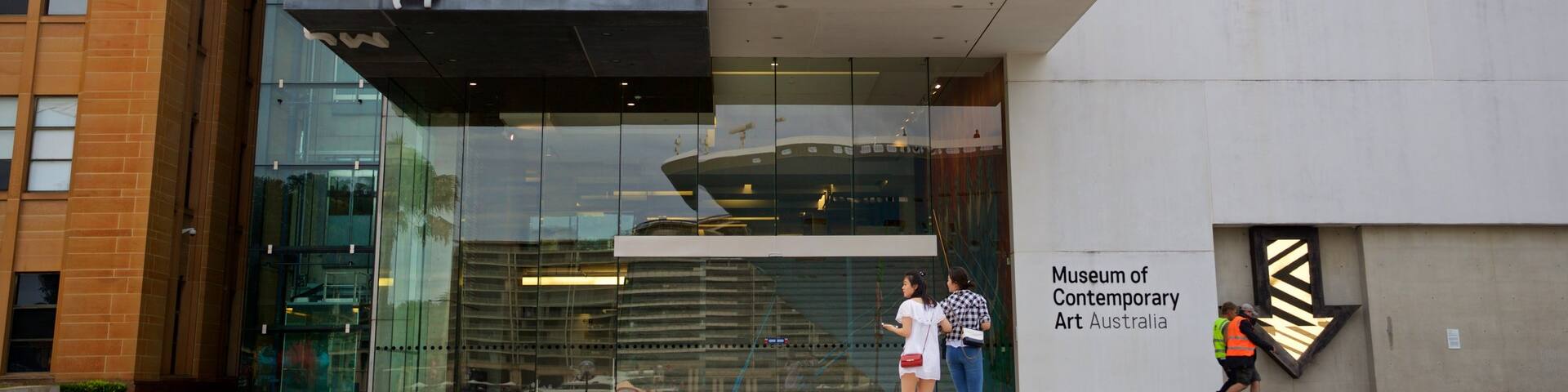 Museum of Contemporary Art which includes signage and street scenes as well as a couple