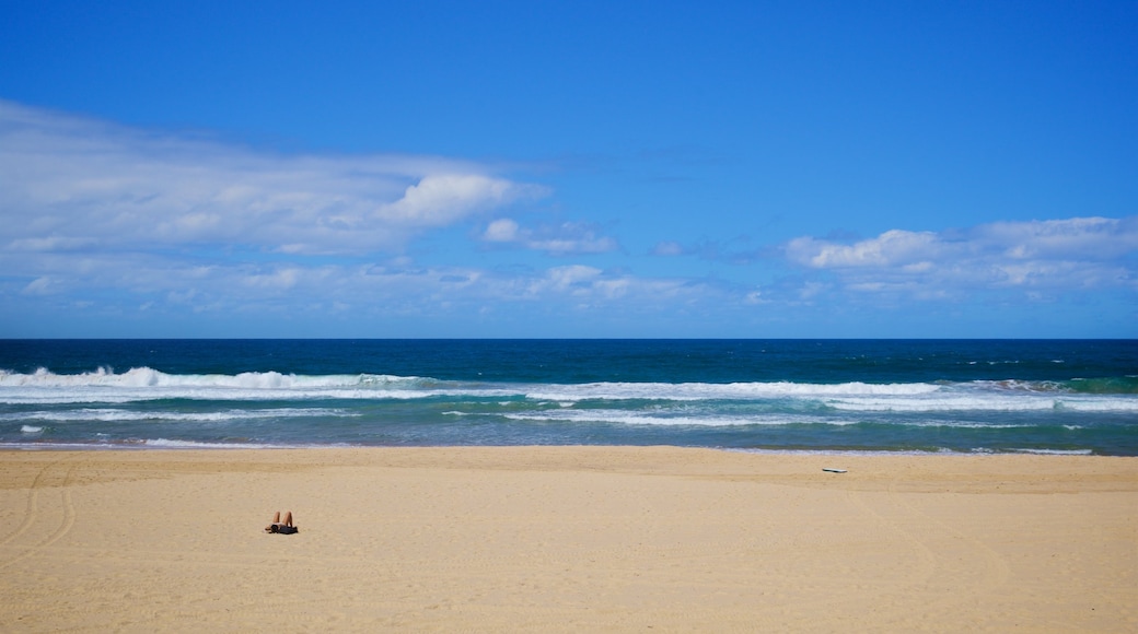 Maroubra Beach som omfatter udsigt over kystområde og en sandstrand