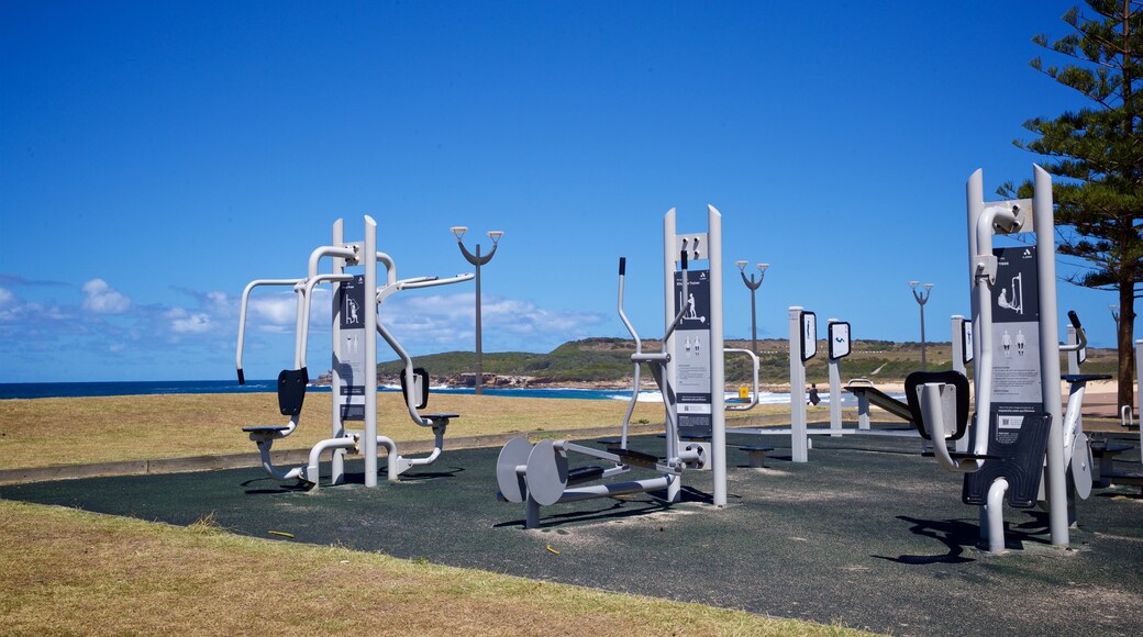 Playa de Maroubra que incluye un parque