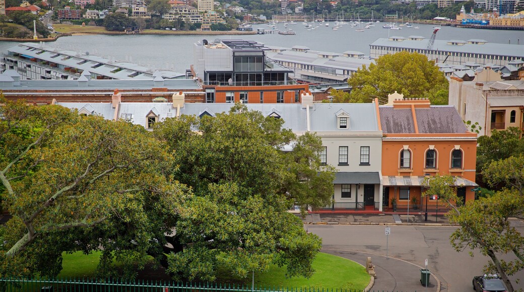 Argyle Place showing a marina