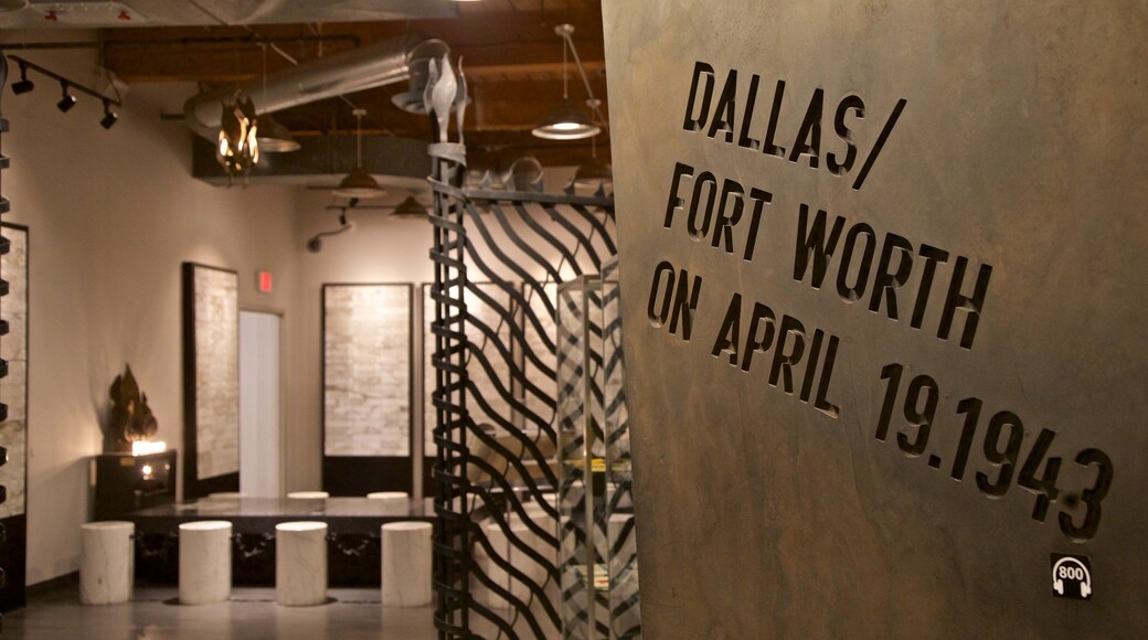 Dallas Holocaust Museum featuring interior views