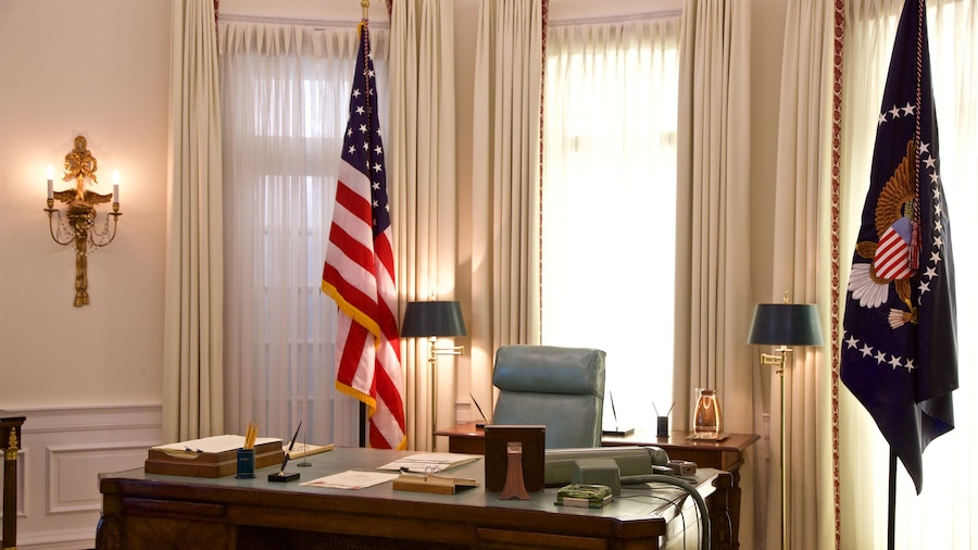 Presidentiële bibliotheek LBJ bevat historisch erfgoed, interieur en een overheidsgebouw